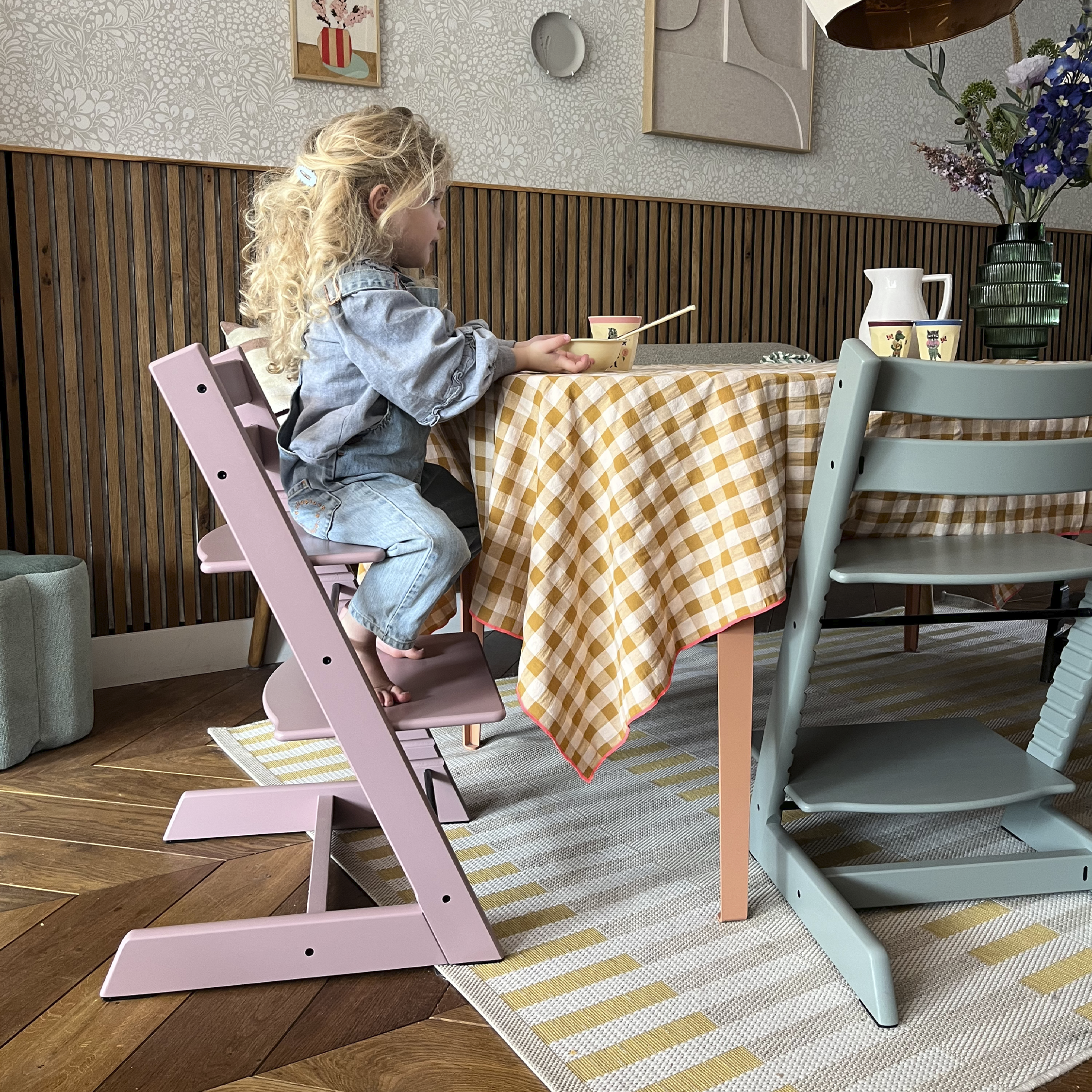 Seggiolone Tripp Trapp® - Faggio, Heather Mauve, mainview immagine della galleria 4